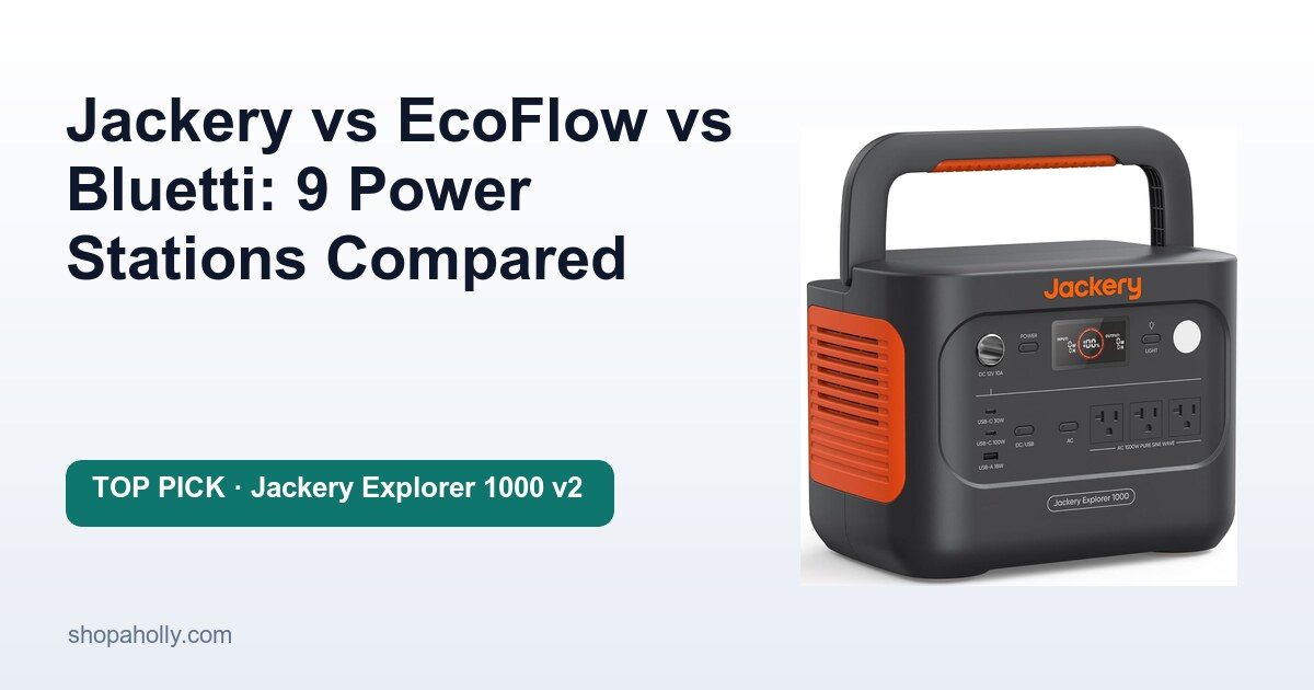 Jackery vs EcoFlow vs Bluetti: 9 Power Stations Compared