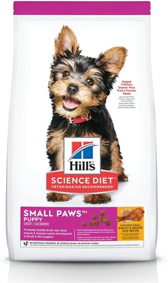 Hill's Science dry dog food for small breed puppies