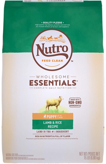 Nutro essentials lamb & rice puppy food